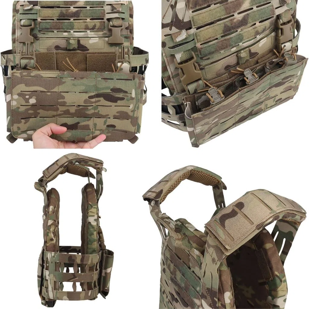 Taktische Outdoor CS Trainings Weste Für Herren, Abnehmbare Molle Outdoor Ausrüstung Atmungsaktives Schnell Verstellbare
