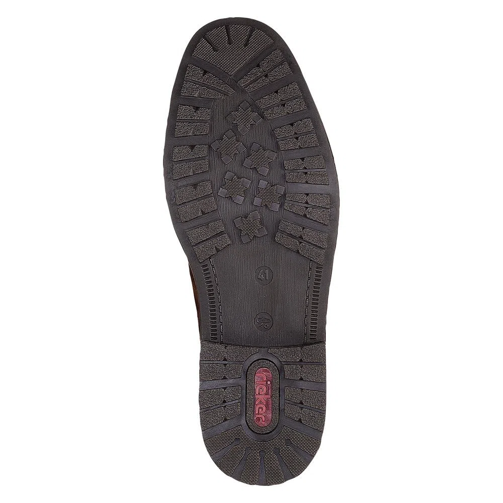 Rieker 13200-00 Schnürhalbschuh Kunstleder Herren in schwarz