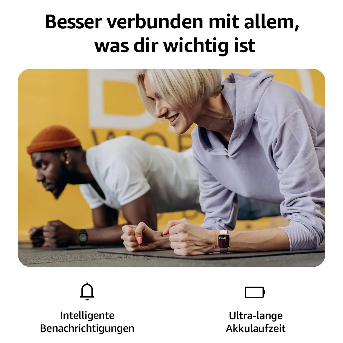 Smartwatch Damen Herren, 1,85" HD Touch Fitnessuhr mit Telefonfunktion, 140+Sportmodi Smart Watch Fitness Tracker mit Pulsmesser Schlafmonitor Schrittzähler, IP68 Wasserdicht Sportuhr für iOS Android