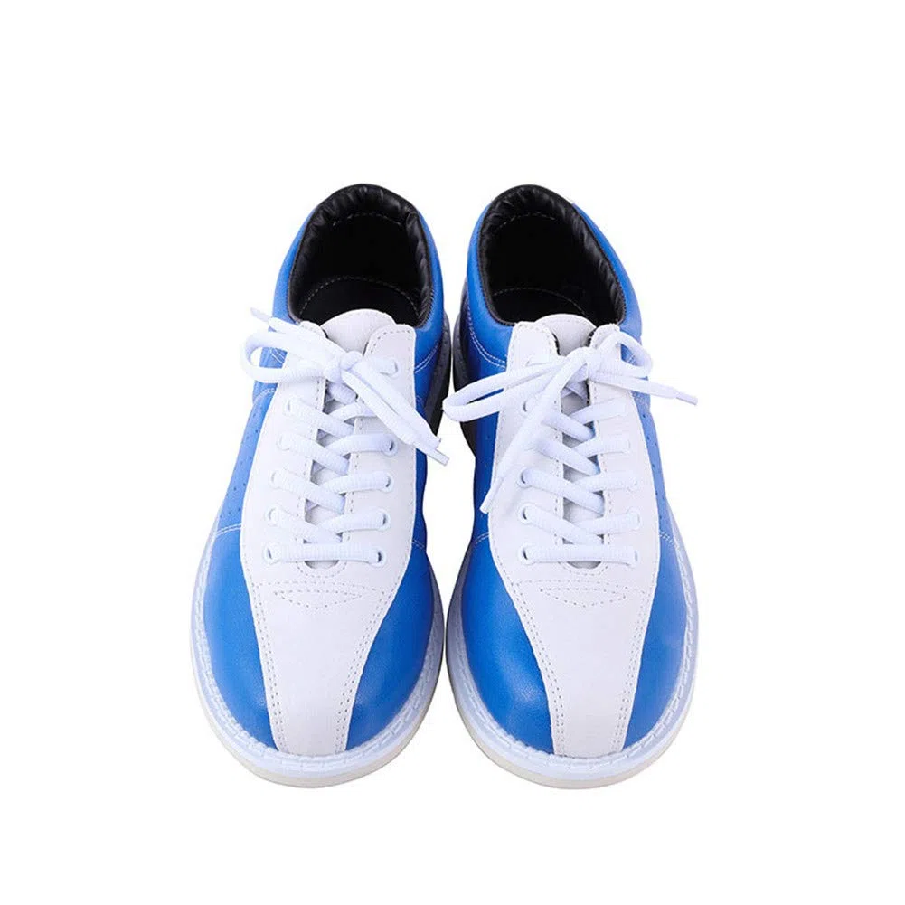 Damen Bowlingschuhe, Damen Leichte Schüssel Sneakers rutschfeste Indoor Bowling Sneaker Comfort Sport Schuhe,Blau,32