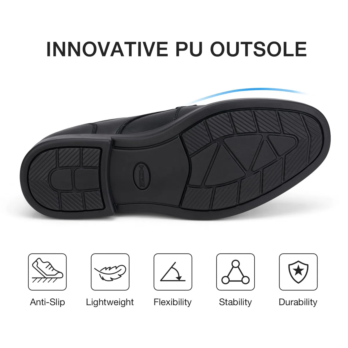 HEEZ Anzugschuhe Herren, Klassischer Businessschuhe Oxford Derby Schuhe, Herren Comfort Hochzeits Schnürhalbschuhe Herrenlederschuhe