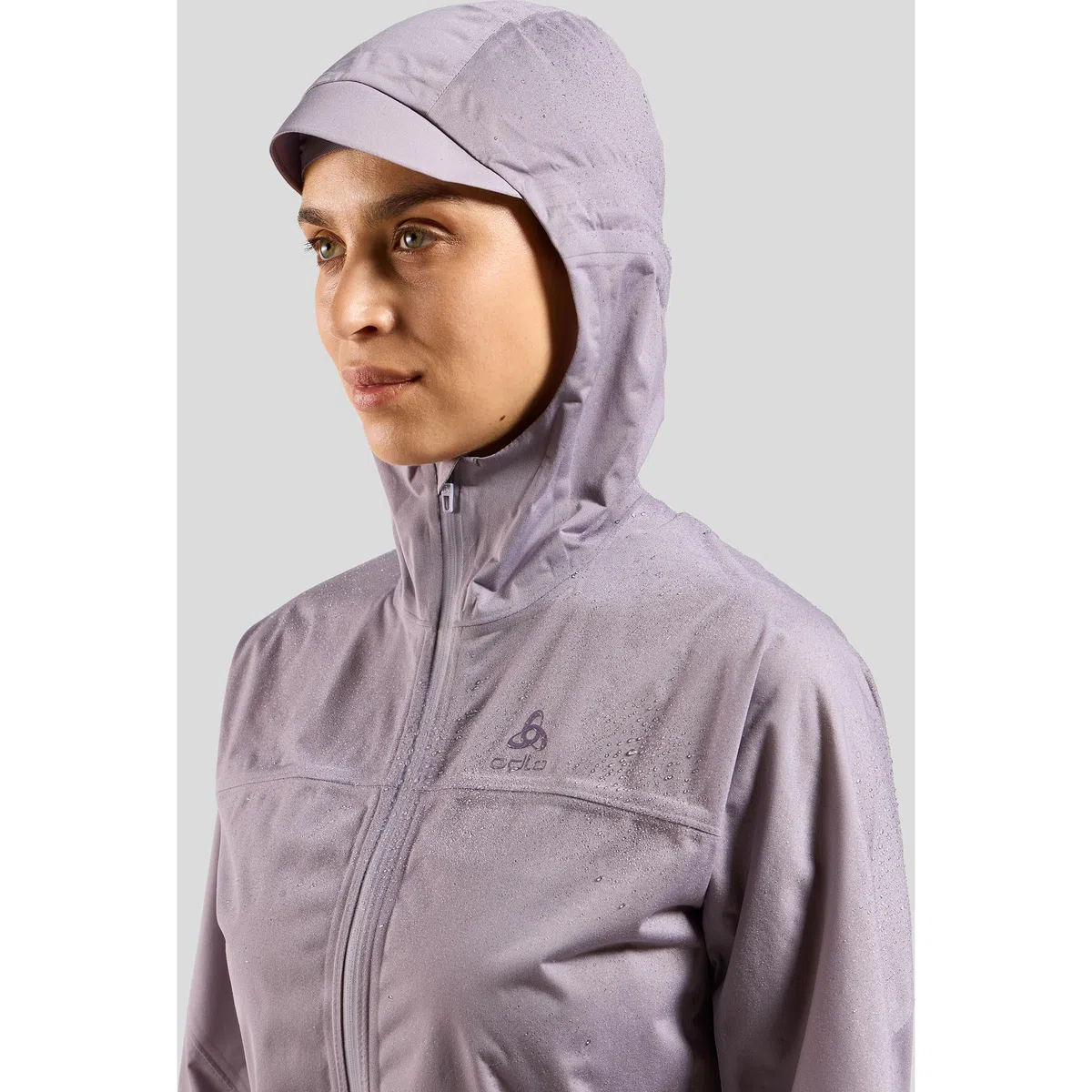 Odlo Damen X-Alp Waterproof Jacket Laufbekleidung Laufjacke Gray Ridge - Flieder S