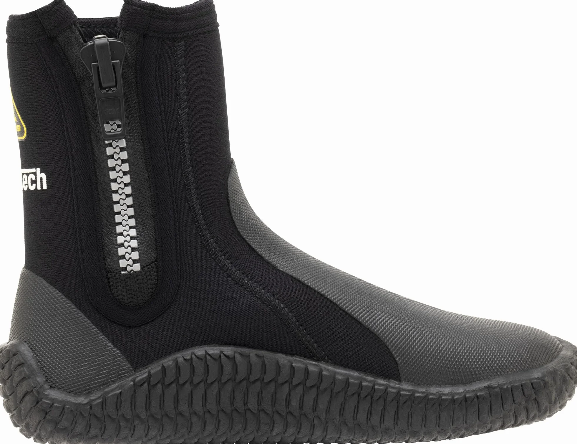 CRESSI ReefTech/RS Boots 5mm - Unisex 5mm Schwarz Neoprenstiefel mit Doppeltem Futter für Wassersport und Tauchen mit offenen Fersenflossen, Speziell Entwickelt, zum die Füße vor Kälte zu Schützen