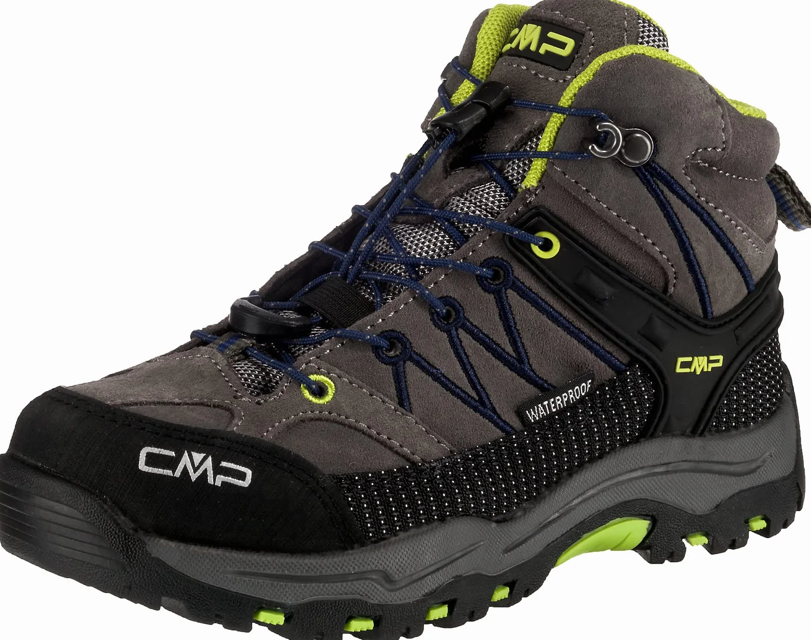 CMP Unisex Kinder Kids Rigel Mid Trekking Shoes WpTrekking-Schuhe | Clima Protect, rockene Füße, atmungsaktiv, griffige Sohle, schnelles Schnüren, stabiler Knöchelhalt, Lederschuhe, Outdoor