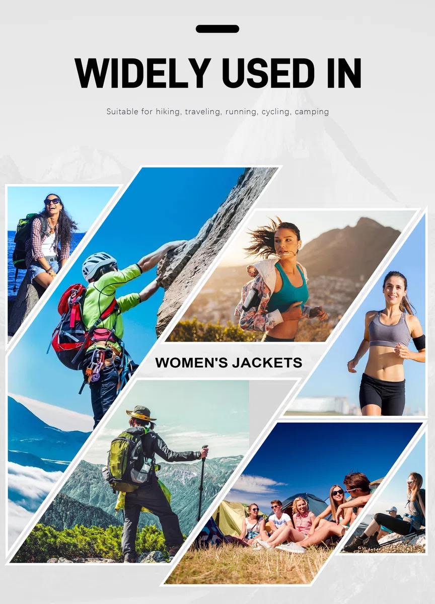 Softshelljacke Damen Wasserdichte Übergangsjacke Atmungsaktive Regenjacke Winddichte Jacke Gefüttert Kapuze für Outdoor Wandern S-3XL