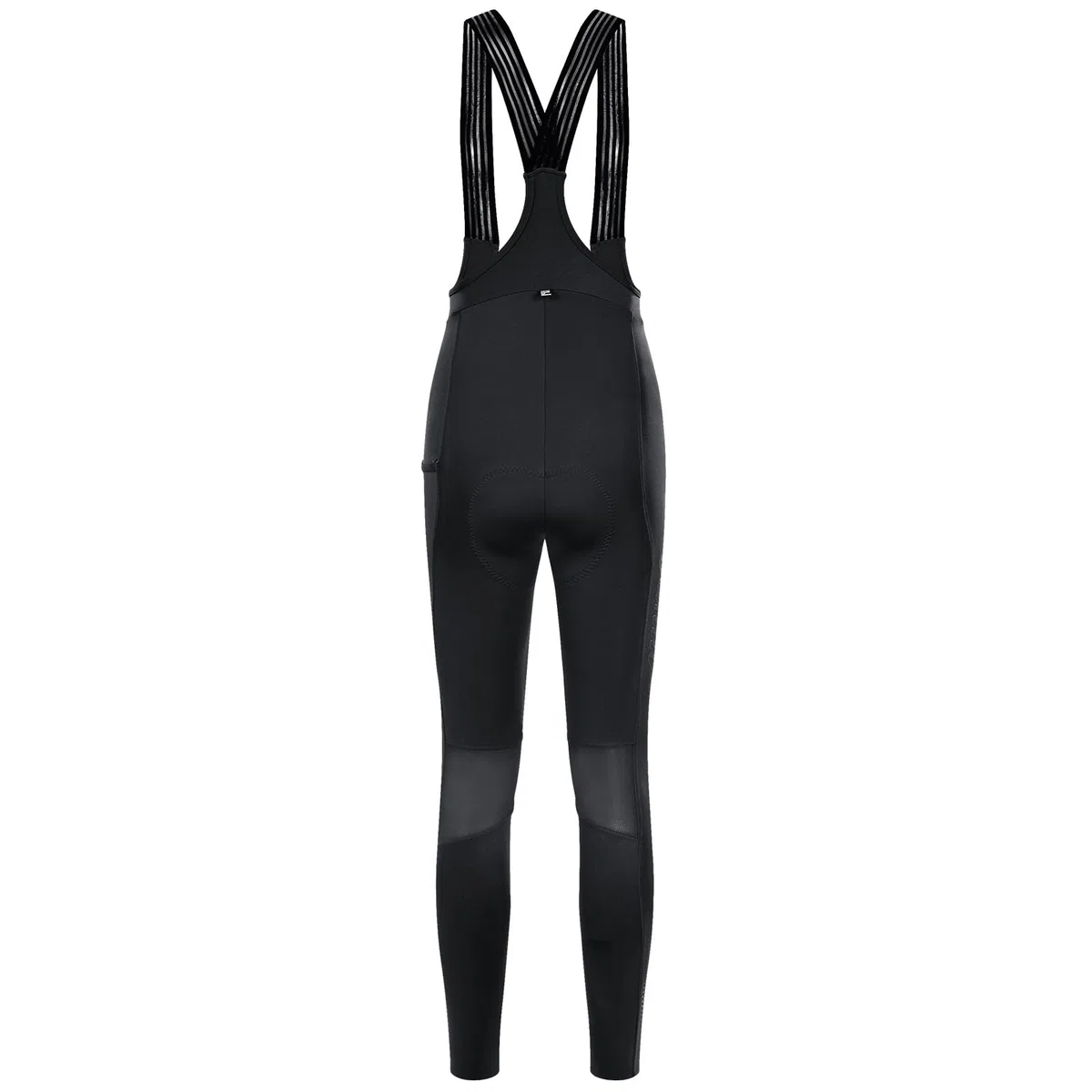 Santic Fahrrad-Trägerhose Damen Lang mit Sitzpolster Reflektierend Superelastisch Atmungsaktives Netzgewebe Radsport Leggings