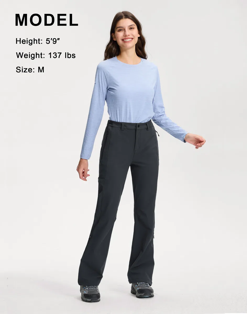Pioneer Camp Wanderhose Damen 3-in-1,Funktionshose mit Reißverschluss-Convertible, Wasserdicht & Atmungsaktiv | Schnelltrocknend | 4-Wege-Stretch für Trekking, Radfahren