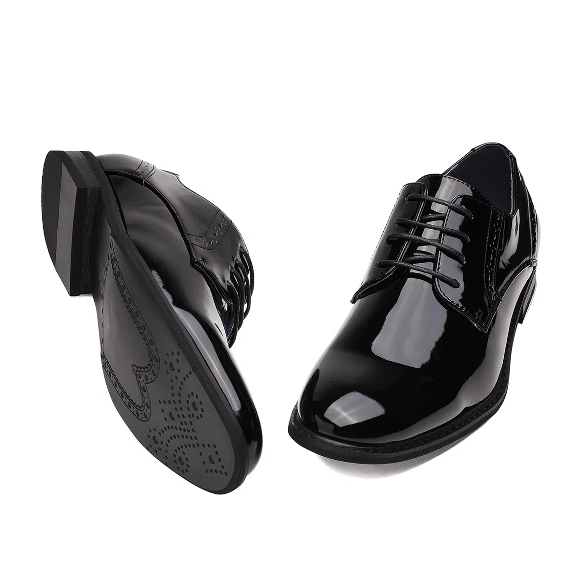 Bruno Marc Herren Schnürschuhe mit weicher Kappe für formelle Anlässe