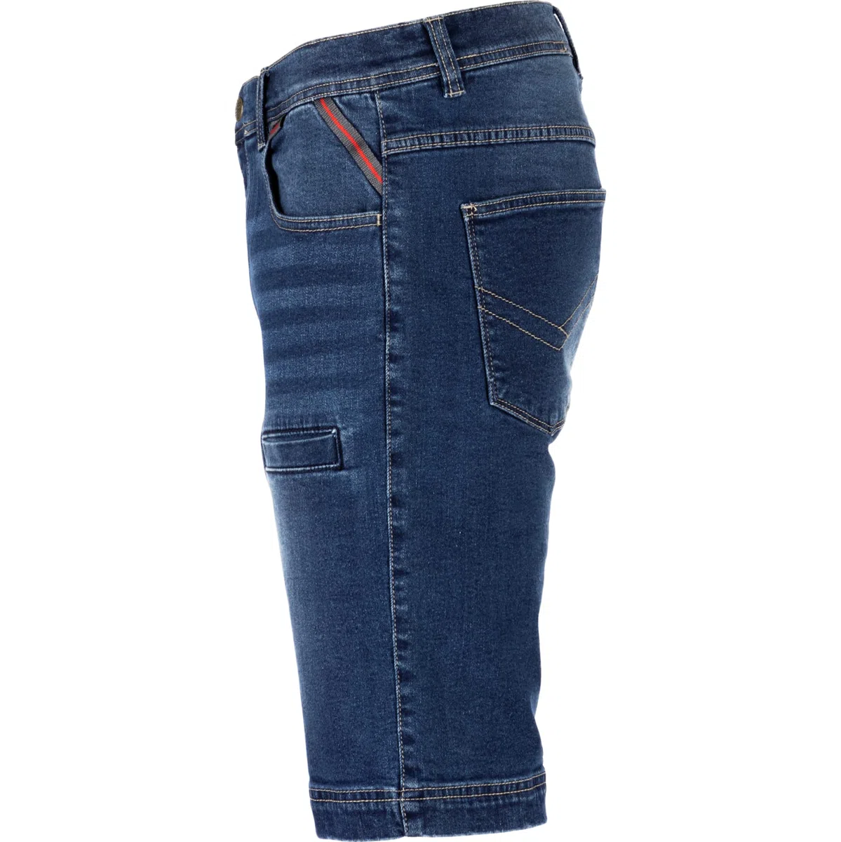 WÜRTH MODYF Arbeitsshorts Jeans Stretch X - professionelle Arbeitshose für Herren - Arbeitsshorts mit Reißverschluss - in den Größen 42-62 in Blau