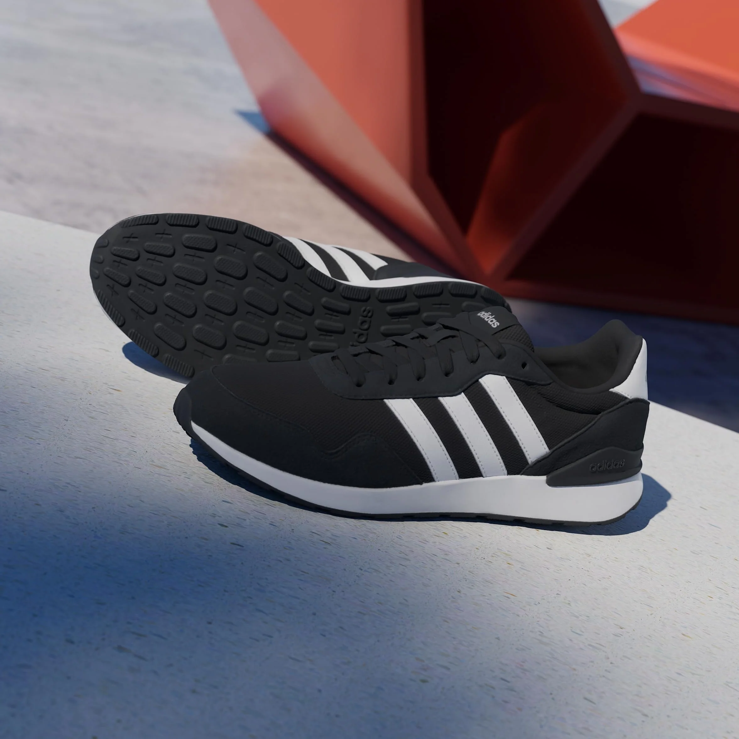 adidas Herren Run 60S 4.0 Shoes, Core Black/Cloud White/Core Black, 41 1/3 EU
