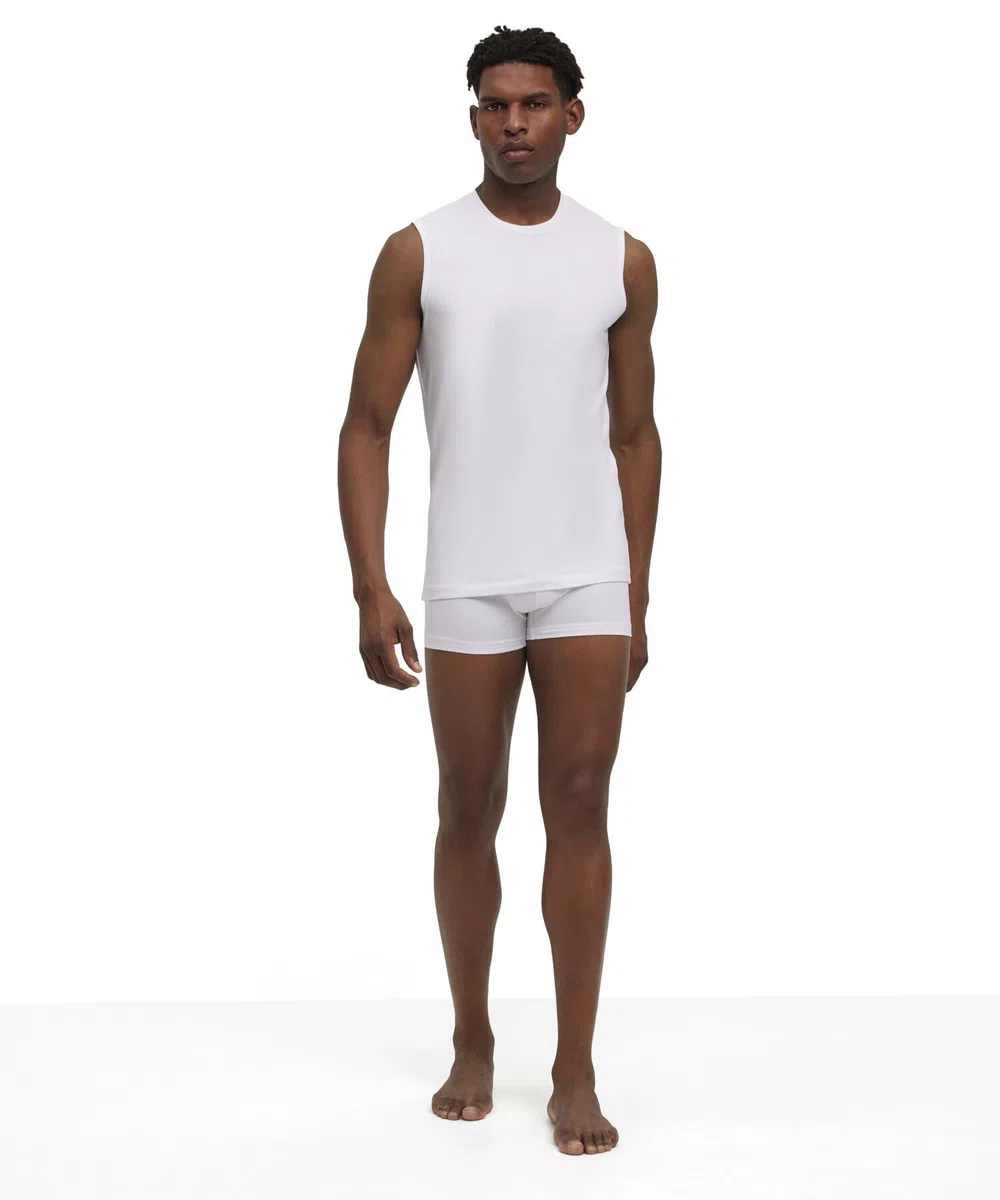 FALKE Herren Daily Comfort 2-Pack Muscle Shirt Unterwäsche Unterhemd bequemes Muskelshirt ärmellos mit Rundhals Ausschnitt im Multipack schnelltrocknende atmungsaktive nachhaltige Baumwolle 2 Stück