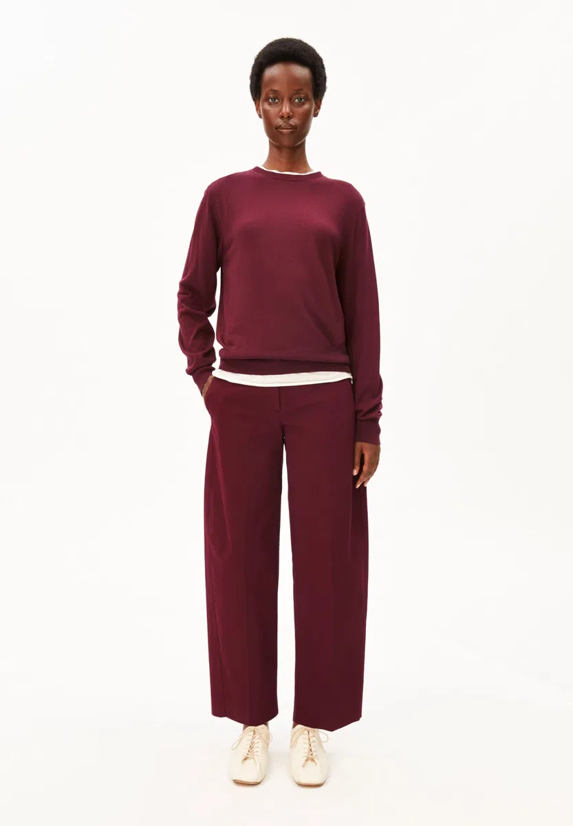 ARMEDANGELS Damen Webhose aus Bio-Baumwoll Mix Barrel Twill Regular Fit