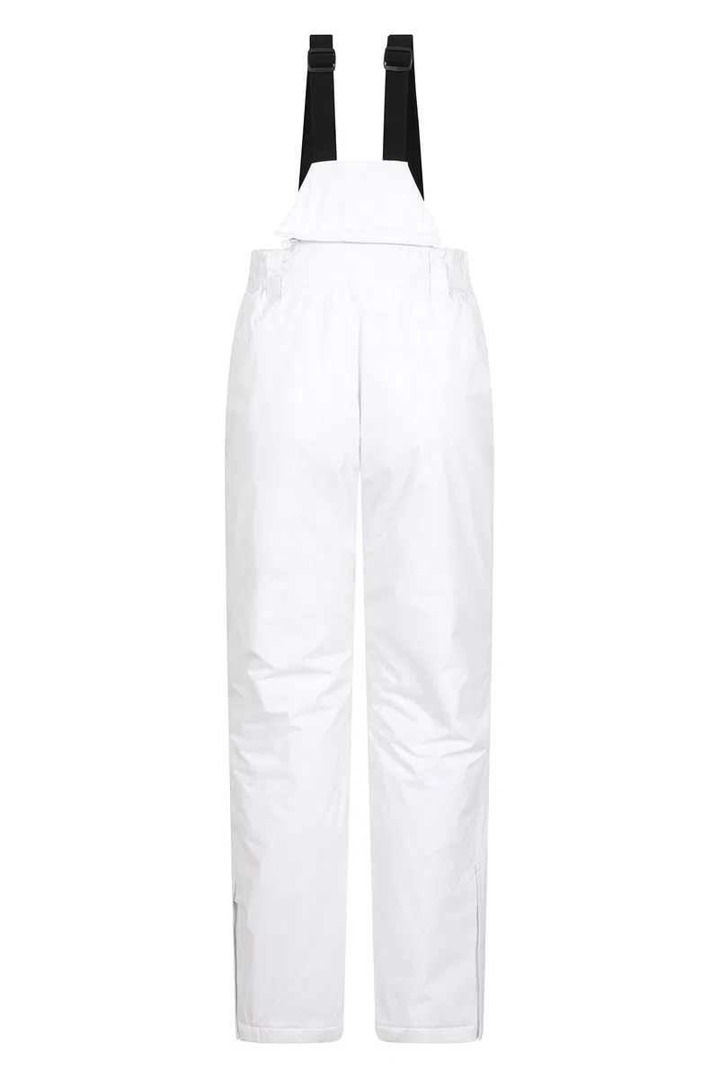 Mountain Warehouse Moon schmalgeschnittene Damen-Skihose - Wasserabweisende Hose aus Rip-Stop-Material mit abnehmbaren Hosenträgern und Knöchelreißverschlüssen