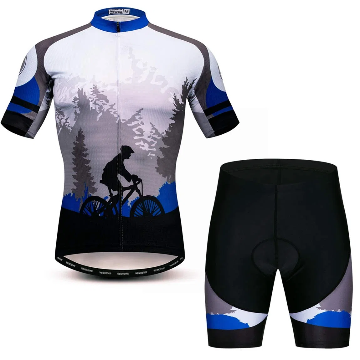 Radtrikot-Set für Herren, atmungsaktiv, Fahrradanzug, Mountainbike-Kleidung, MTB-Trikot, schnell trocknend