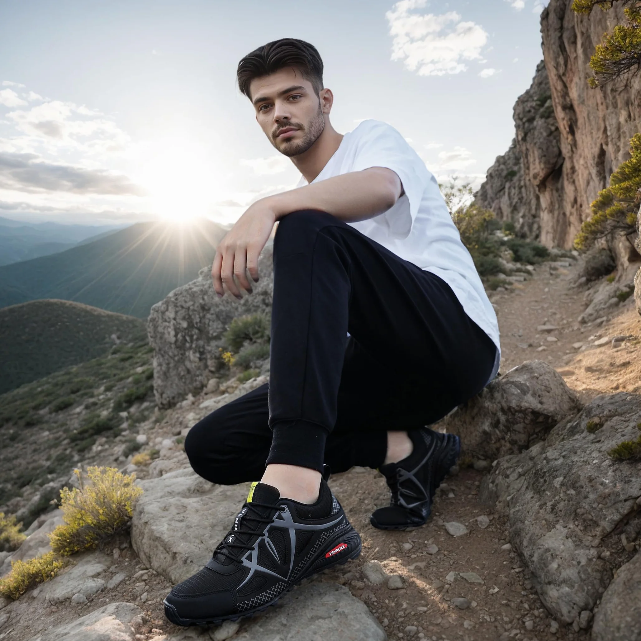 Traillaufschuhe Herren Wanderschuhe Leicht Trekkingschuhe Atmungsaktiv & rutschfeste Outdoor Sportschuhe Laufschuhe Gr.39-48