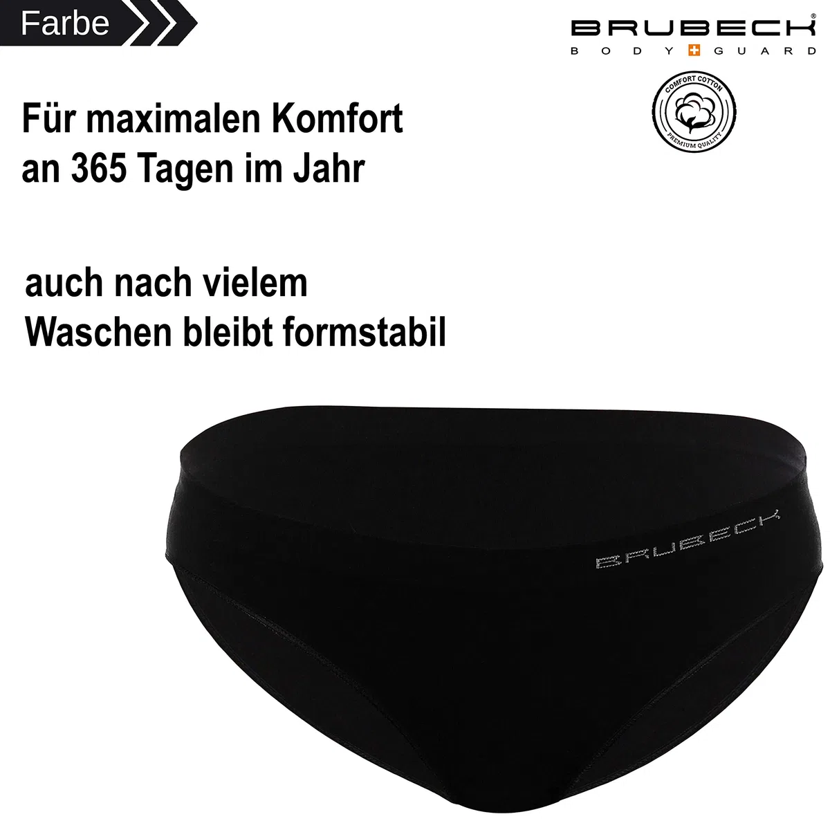 BRUBECK 5er Pack Damen Bikini Slips | 80% Baumwolle | Seamless | Formstabil | Fusselfrei | Sportslip | Funktionswäsche | Schnell trocknend | BI10020A