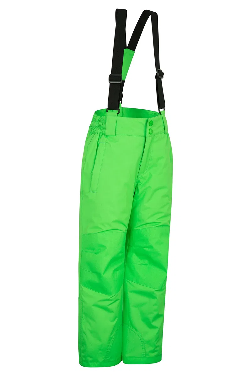 Mountain Warehouse Raptor Skihose für Kinder - Taschen, schneedichte Hose, abnehmbare Träger & Reißverschluss am Knöchel, Verstärkte Knie - Jungen, Mädchen