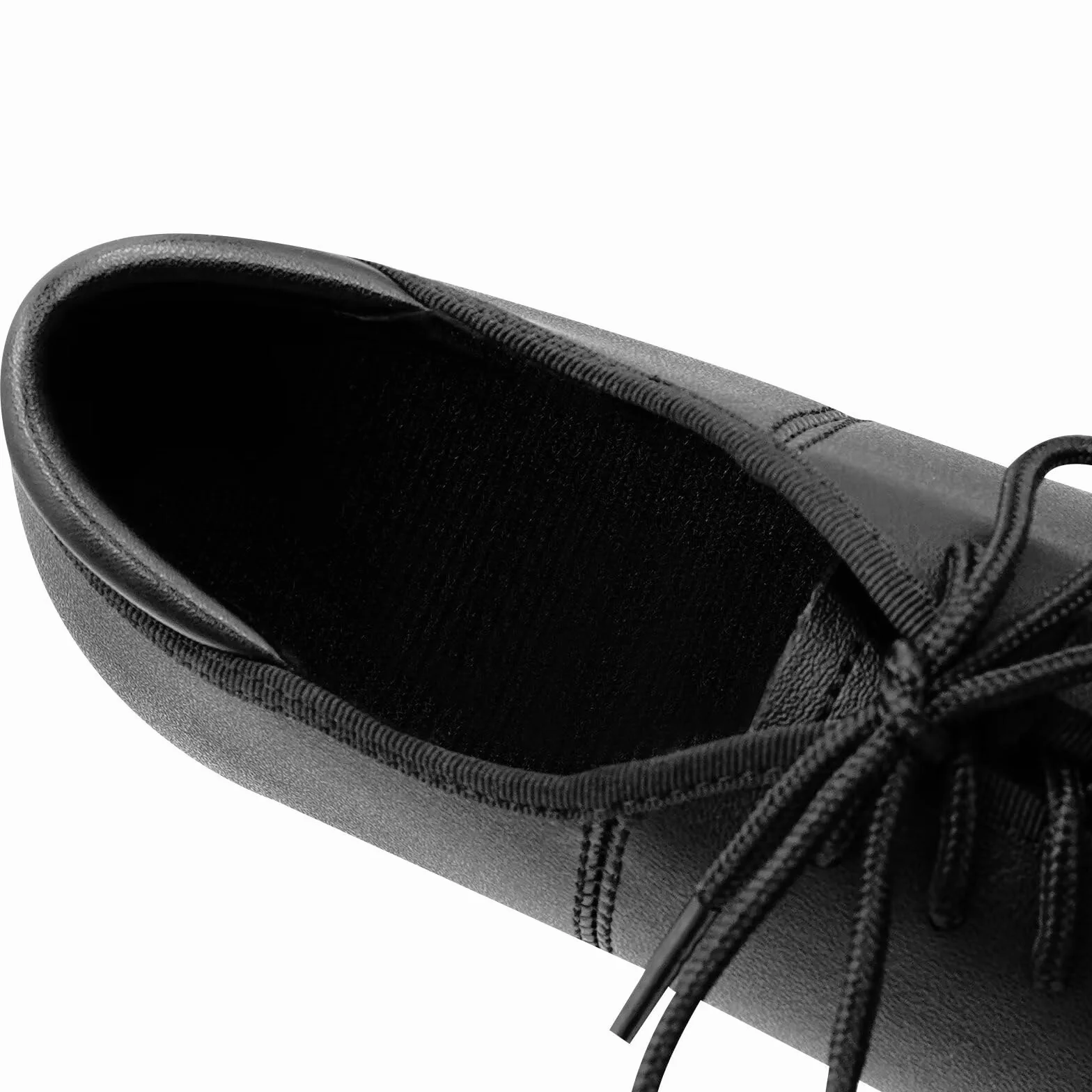 Schwarz Leder Tapschuhe Volle Sohle Oxford Steppschuh für Damen Männer Kinder