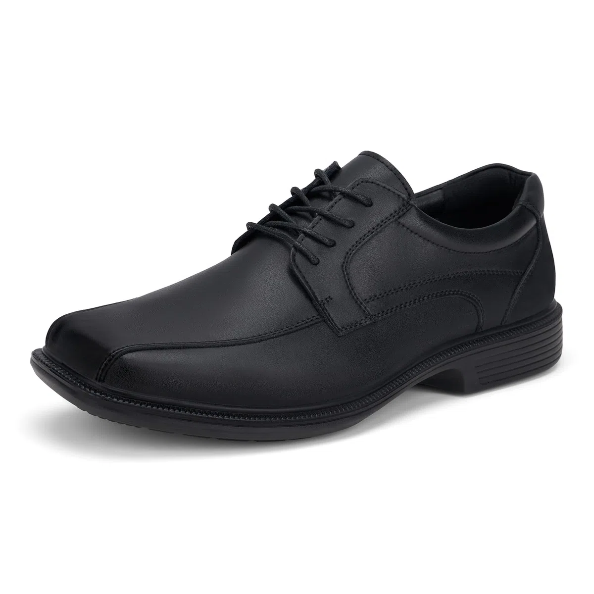 HEEZ Anzugschuhe Herren, Klassischer Businessschuhe Oxford Derby Schuhe, Herren Comfort Hochzeits Schnürhalbschuhe Herrenlederschuhe, Quadratische Zehenpartie