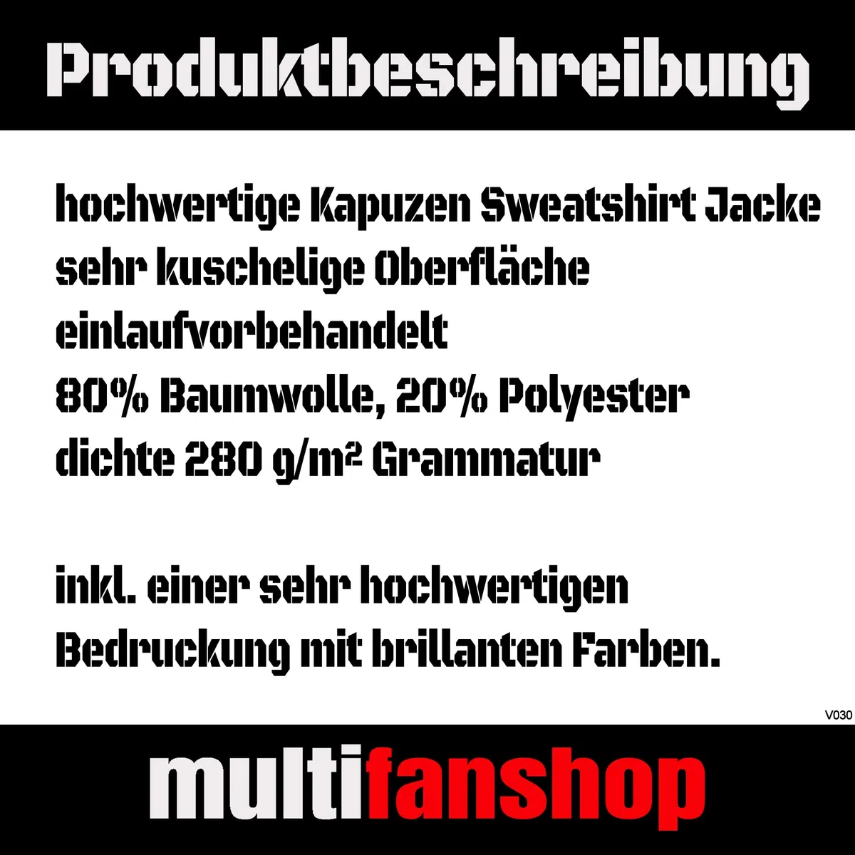Kapuzen Sweatshirt Jacke - Schalke - Herzschlag