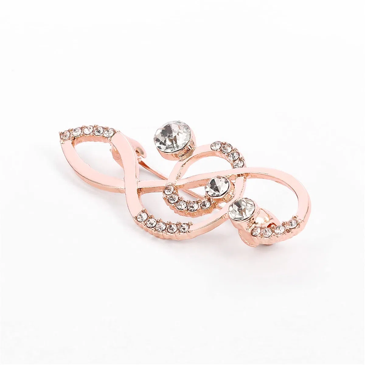 Brosche Pin für Frauen Musik Brosche Pins Metall Strass Musiknote Brosche für Frauen Schmuck Brosche Einfaches Zubehör für den Alltag Brosche