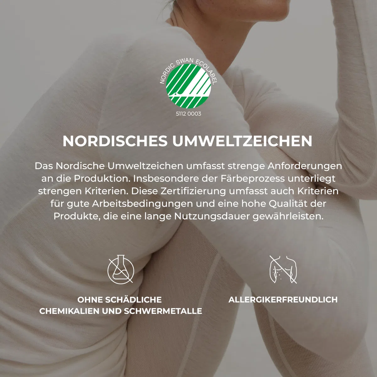 Dilling Merino Langarmshirt für Damen - Extra Feine Unterwäsche aus 100% Bio Merinowolle