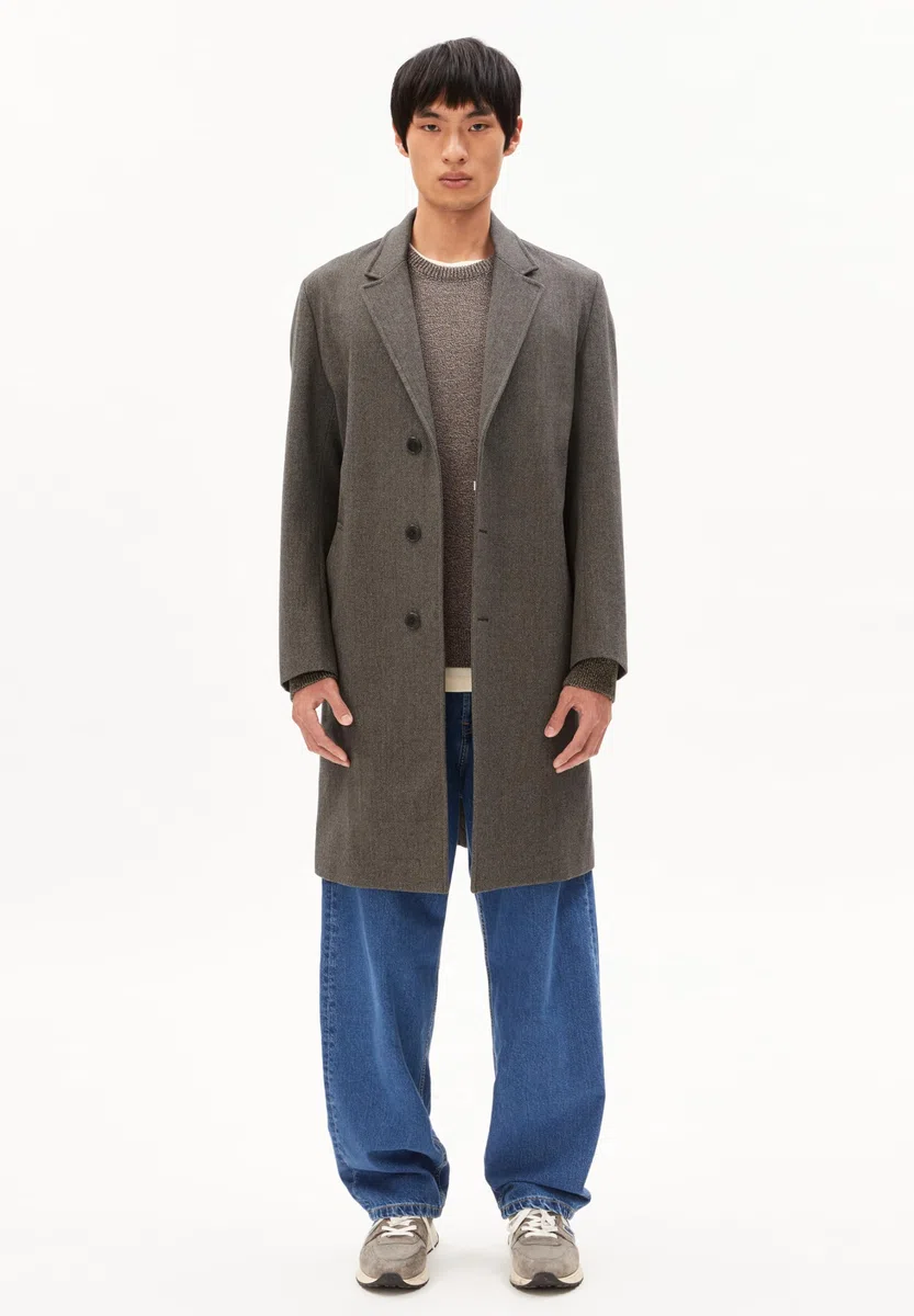 ARMEDANGELS Herren Mantel aus recycelter Wolle PAABLO Relaxed Fit