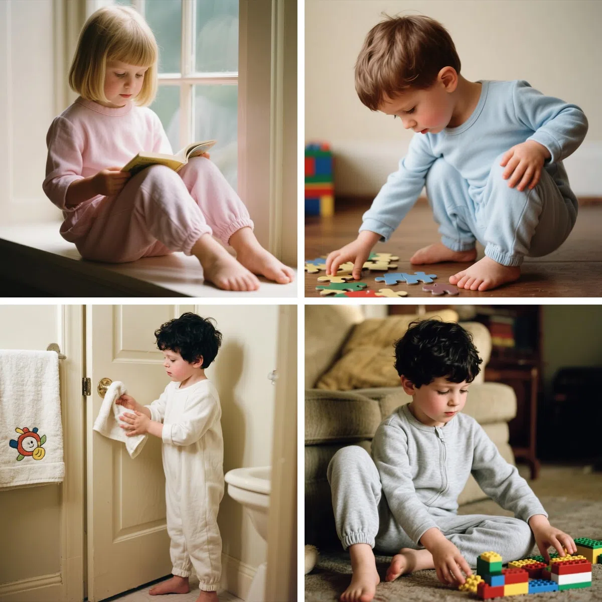 Adaptive Kleidung für Kinder mit besonderen Bedürfnissen – Anti-Streifenreißverschluss hinten Overall für Autismus, Langarm und Bein
