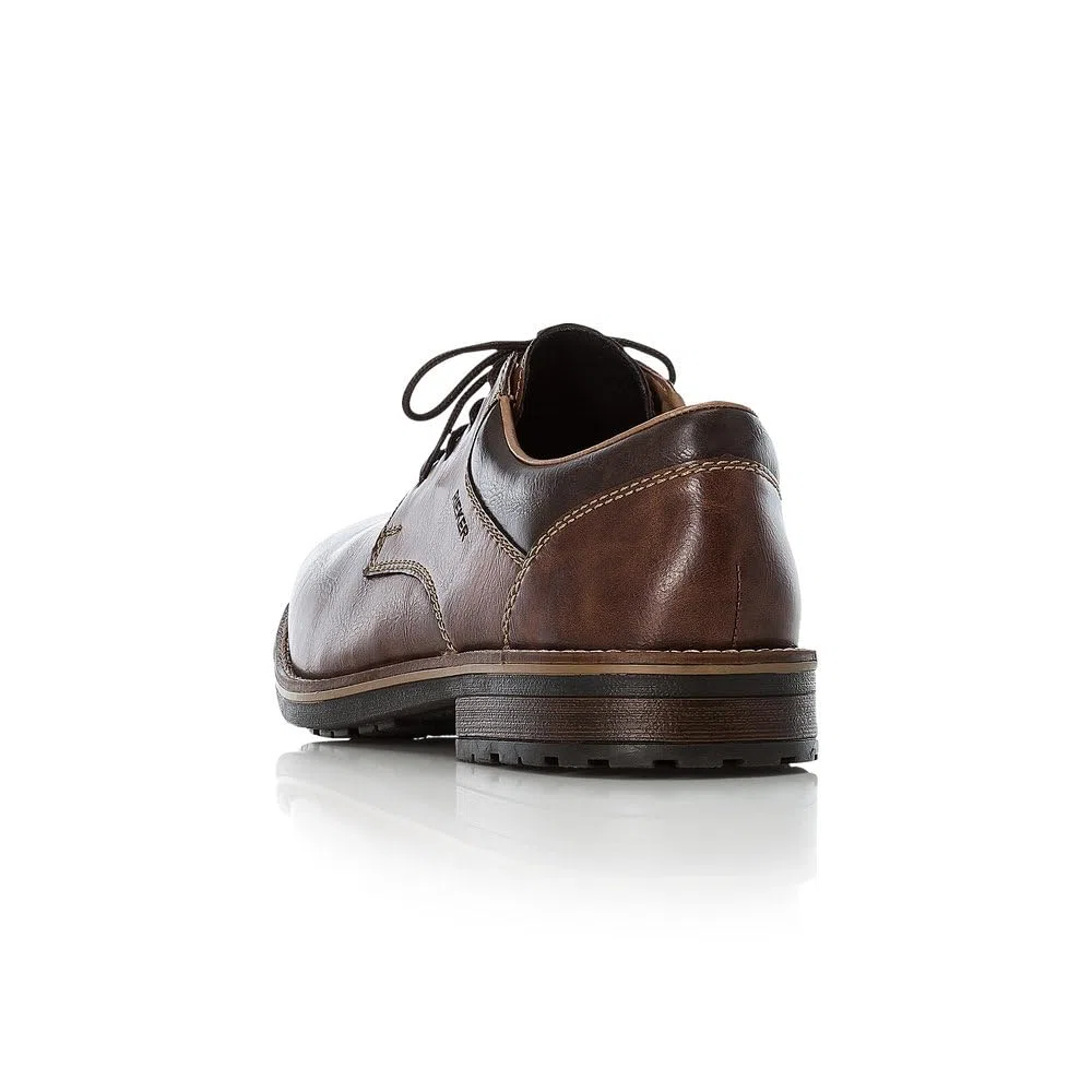 Rieker 13200-00 Schnürhalbschuh Kunstleder Herren in schwarz