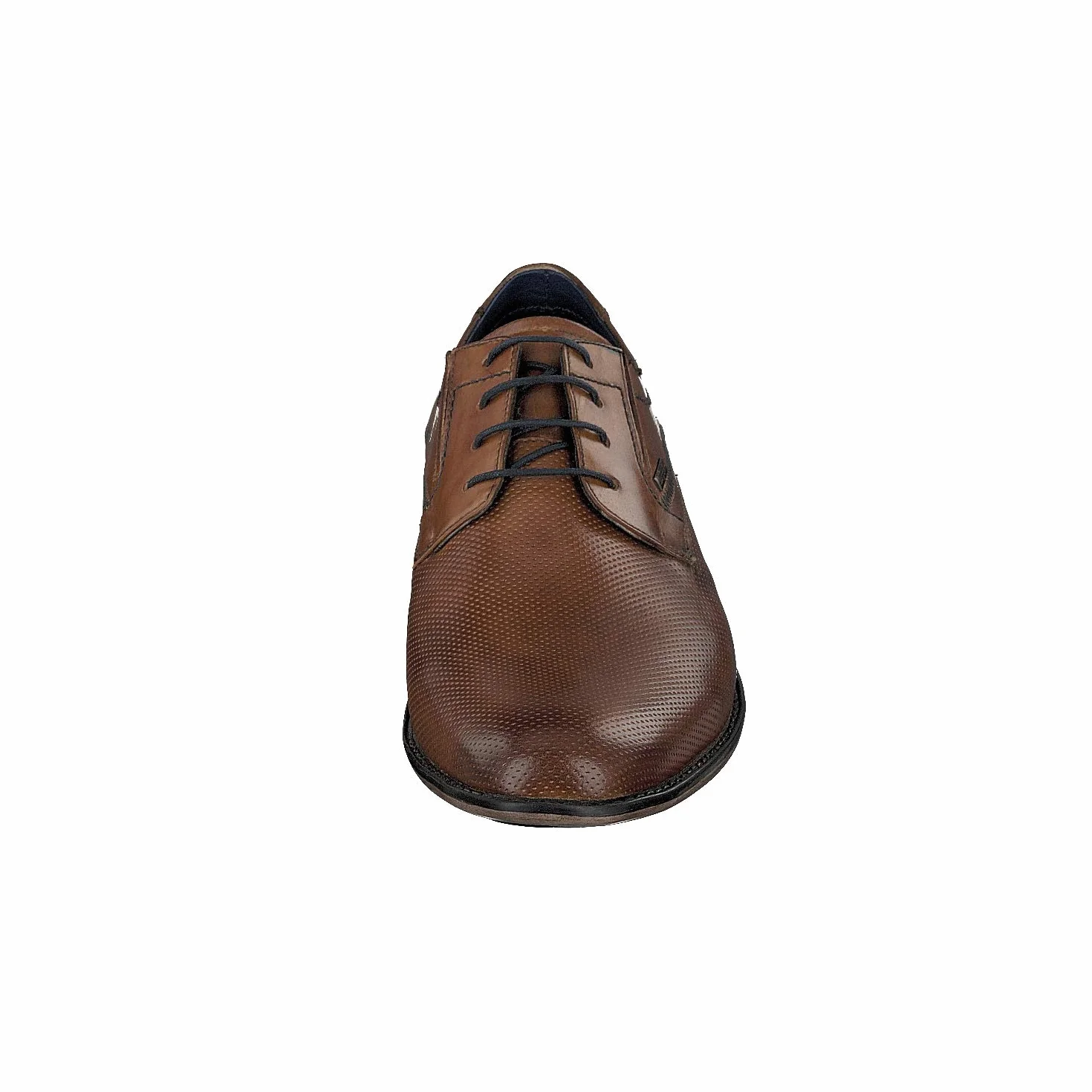 bugatti Herren Business Halbschuh aus Leder, Derby mit Hand Finish und Perforation