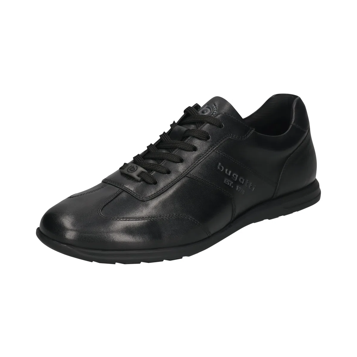 Bugatti 311A9Q144000-1000 Schnürhalbschuh Glattleder Herren in schwarz