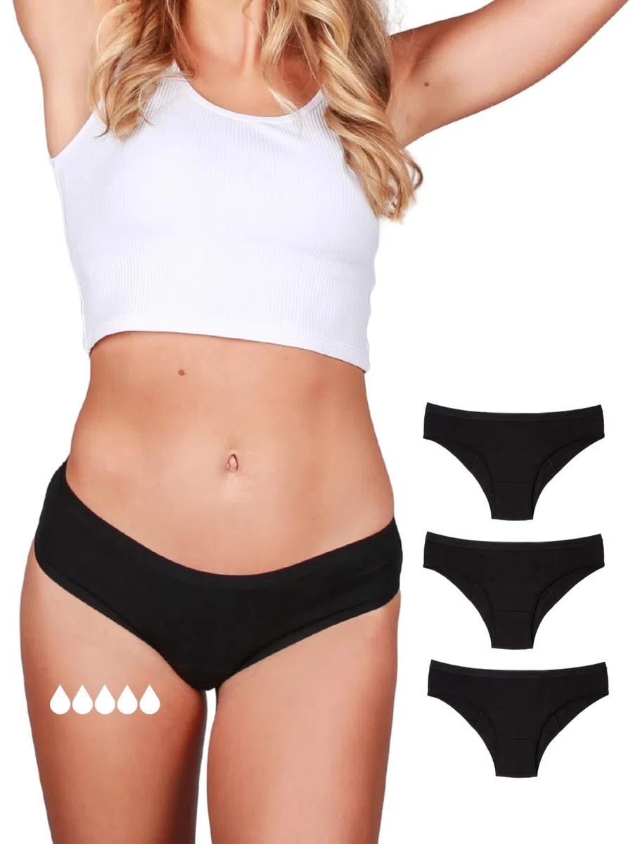 Classic Extra Stark, Periodenunterschwäche, Periodenunterwäsche Damen für starke Tage, ersetzt bis zu 3,5 Tamponwechsel, Menstruationsunterwäsche, Periodenslip Bio-Baumwolle, PFAS-frei, 60 °C waschbar