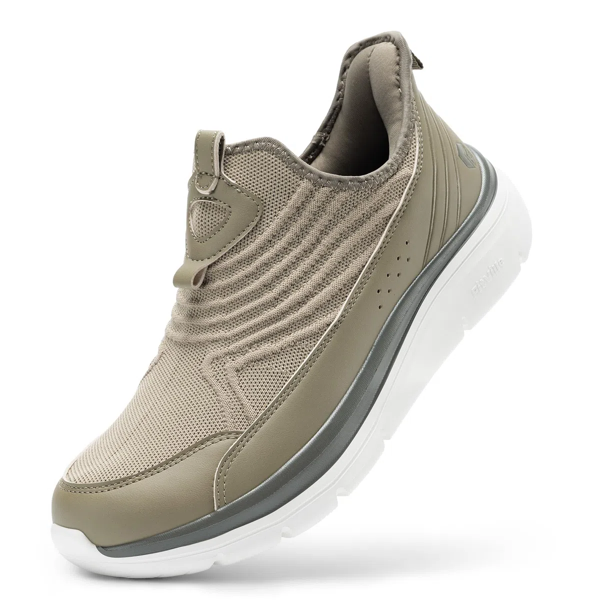 FitVille Slip On Sneakers Herren Walkingschuhe Extra Weit Sportschuhe Leichte Laufschuhe Atmungsaktive Schlüpfen Schuhe Slipper