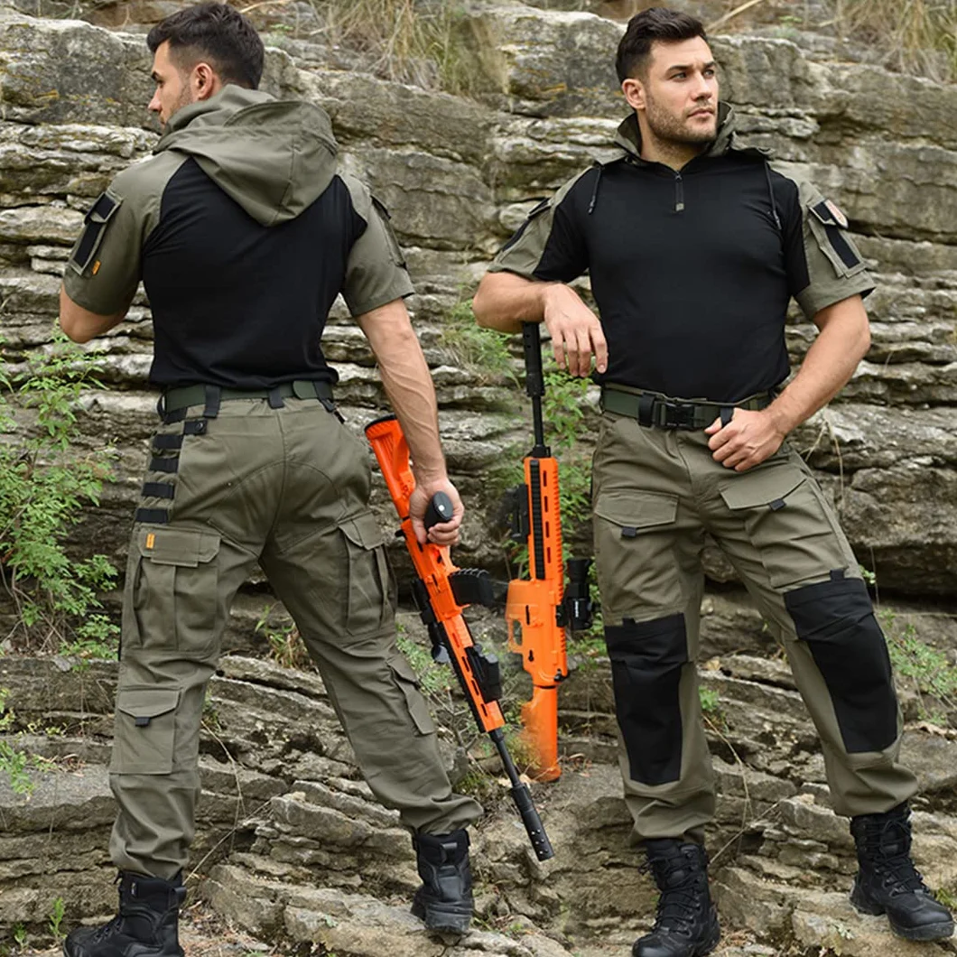 Hcclijo Taktische Anzug T Shirts Jagd Kampfuniform Outdoor Trageausrüstung Übung Und Unterhaltung