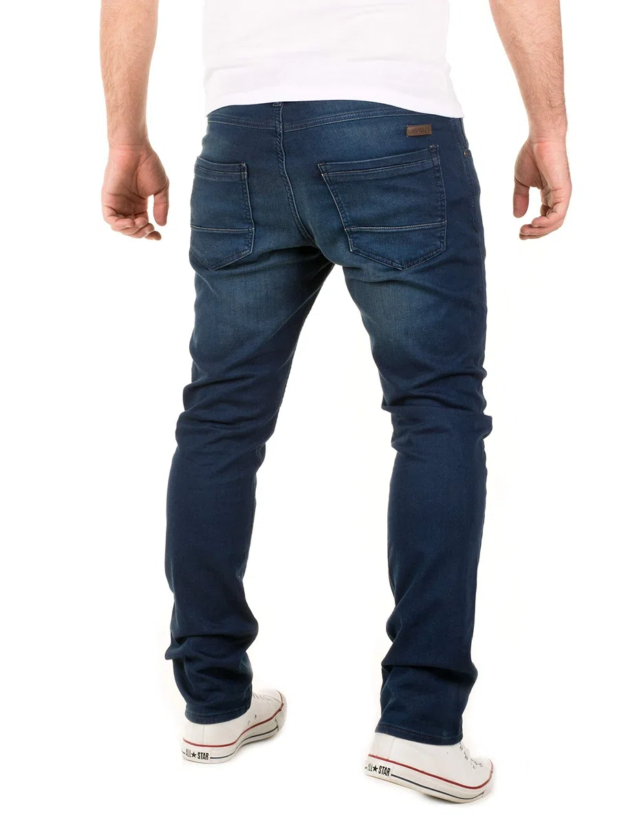 WOTEGA Noah - Herren Jeans - Sweathose in Jeansoptik - Männer Jogging Jeans Slim