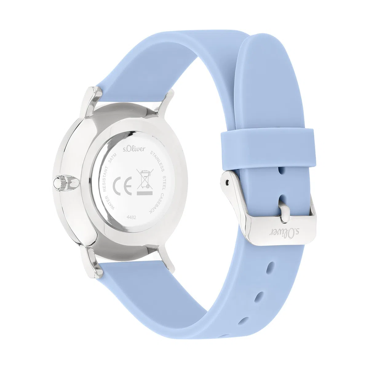 s.Oliver Damenuhr mit Silikonband - 36 mm -zeitlos und modern - Verschiedene Designs wie Blumenprint, funkelnden Steinen oder klassisch-schlicht