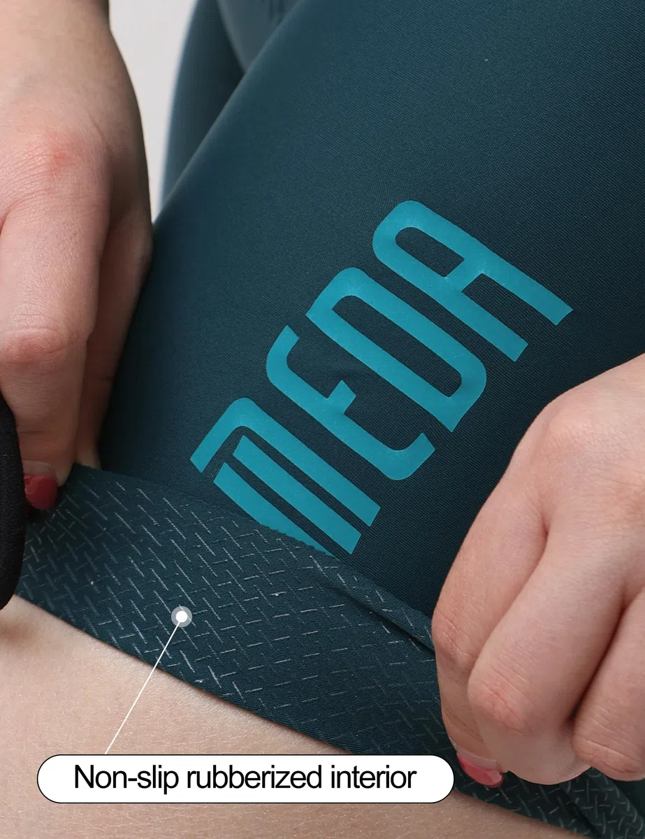 LAMEDA Damen Fahrrad Trägerhose Fahrradhose Kurz Gepolsterte Sommer Atmungsaktiv Elastisch Schnelltrocknend Bib Shorts Radhose für Radfahren Rennrad