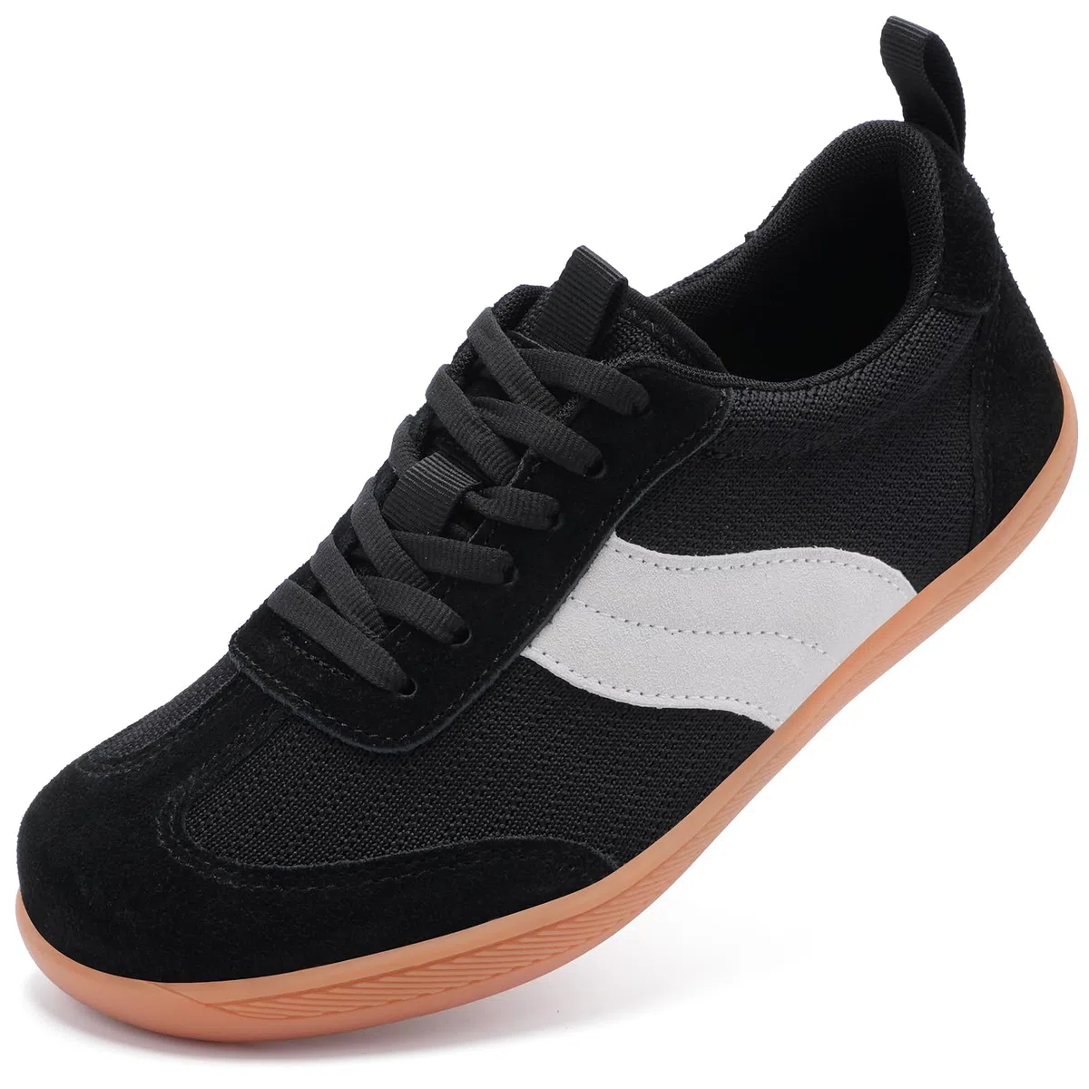 Breite Barfußschuhe Damen Barfuss Schuhe mit Breiter Zehenbox Zero Drop Leichtgewicht Atmungsaktive Sneaker für Fitness Joggen Alltag Damen Laufschuhe