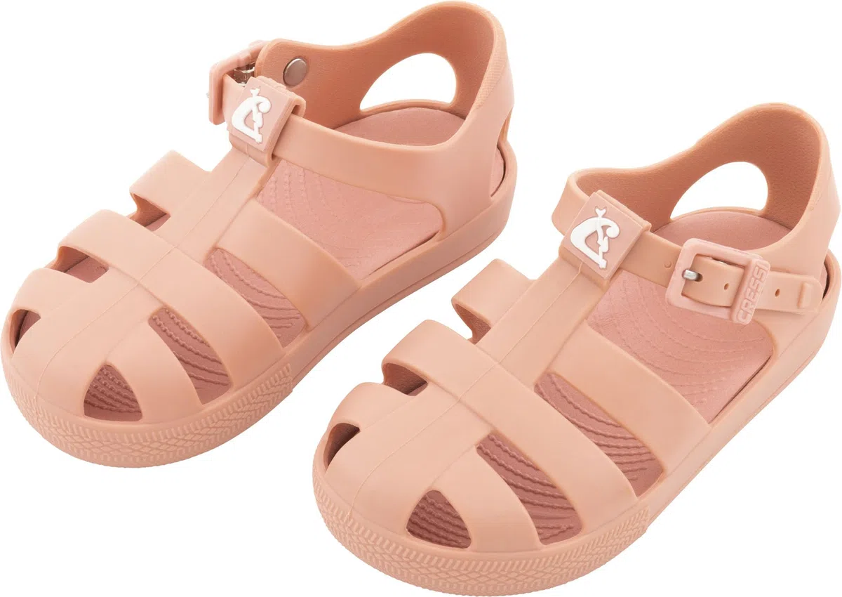 CRESSI seit 1946 - Joghi Kid Sandals - Leichte Bequeme Praktische Sandalen Spinnen Style für Jungen und Mädchen, Riemchen mit Schnalle, für Hause, Strand, Meer, Pool und Ausflüge - Rosa - 24 EU