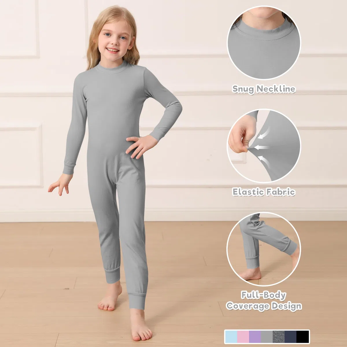 Adaptive Kleidung für Kinder mit besonderen Bedürfnissen – Anti-Streifenreißverschluss hinten Overall für Autismus, Langarm und Bein