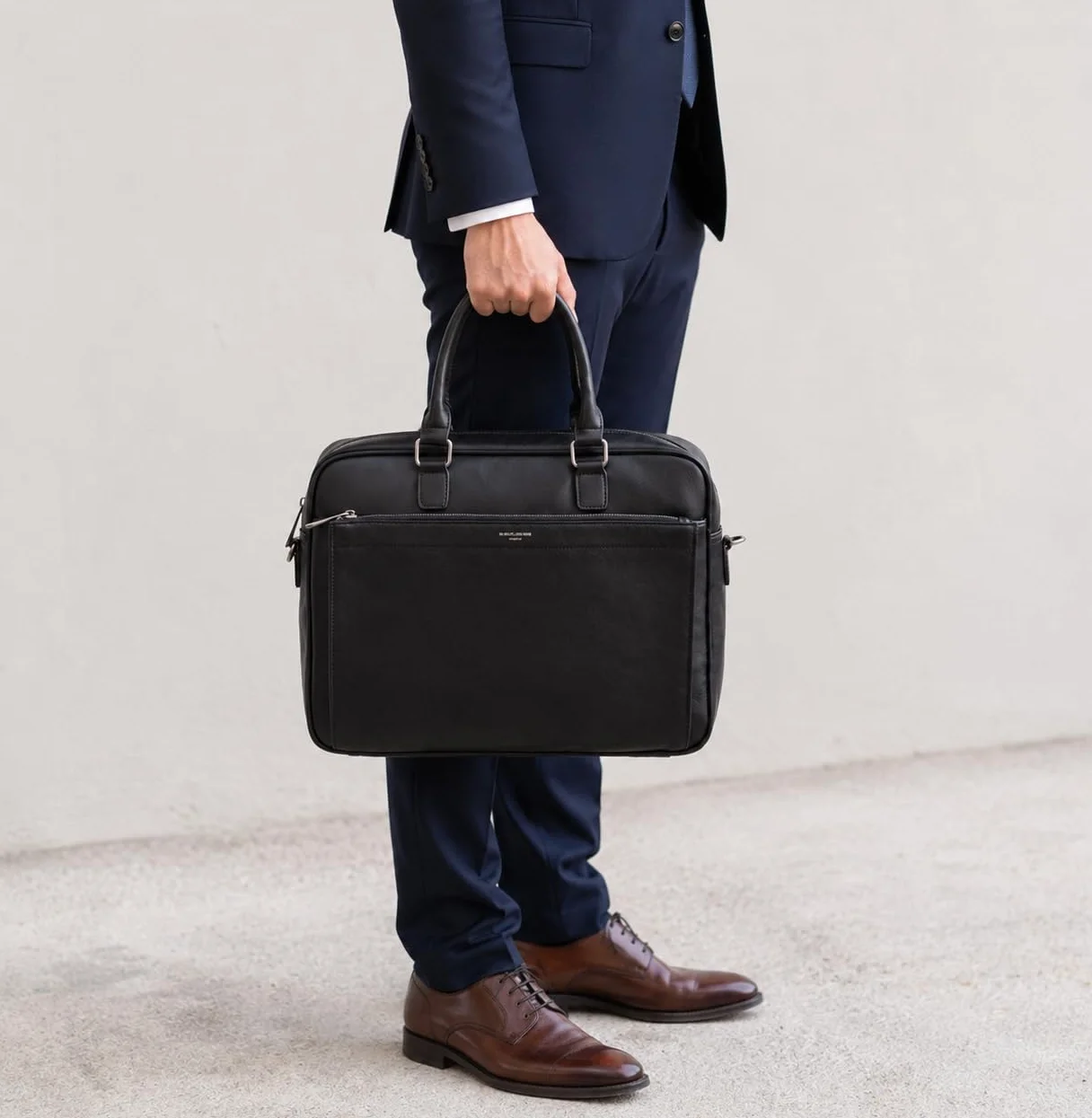 David Jones - Herren Große Aktentasche - Mann 15 Zoll Laptoptasche - PU Leder Arbeitstasche Business Handtasche Tragetasche - Henkeltasche Schultertasche Umhängetasche Messenger Bag Briefcase Schwarz