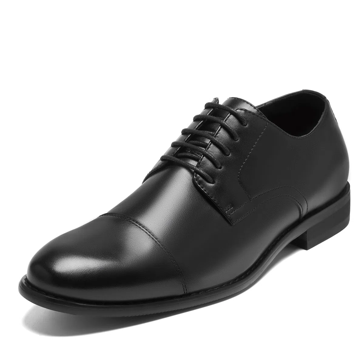 HEEZ Anzugschuhe Herren Klassische Kappennaht Business Schuhe Comfort Elegante Oxford Derby Schuhe für Unternehmen Büroarbeit Hochzeiten Abschlussbälle