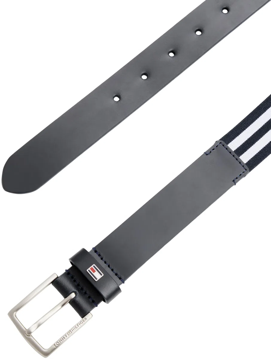 Tommy Hilfiger Unisex Kinder Kids Mix Media Seasonal Belt Au0au01986 Verstellbarer Gürtel (1er Pack)
