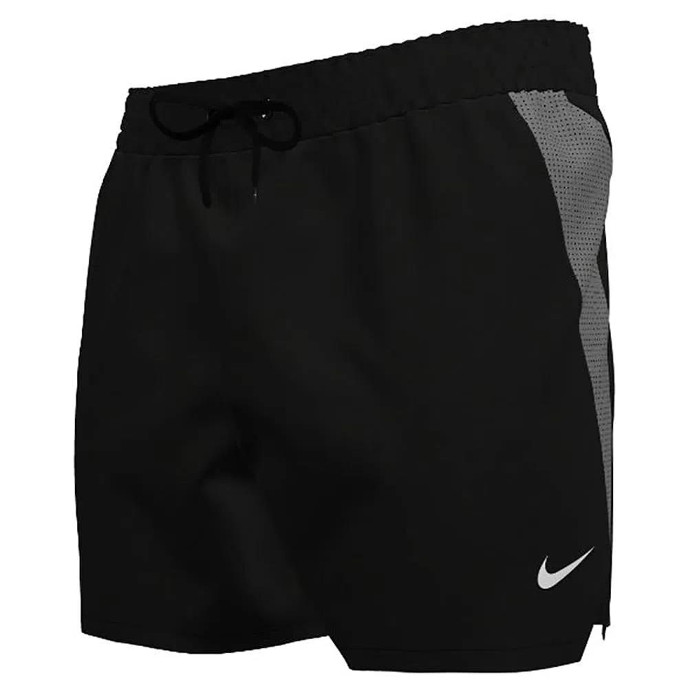 Nike Unisex Nike Swim Contend Solid Essent 5" Volley Short Black Swim Trunks