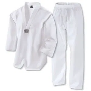 Martial Arts Taekwondo-Anzug mit V-Ausschnitt, Weiß