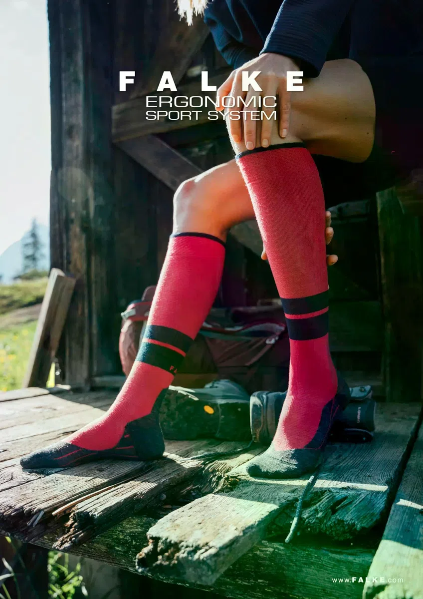 FALKE Damen TK Compression Wandersocken atmungsaktive schnelltrocknende klimaregulierende geruchshemmende Wolle Funktionsmaterial mittlere Polsterung Kompression stabilisierend antiblasen 1 Paar