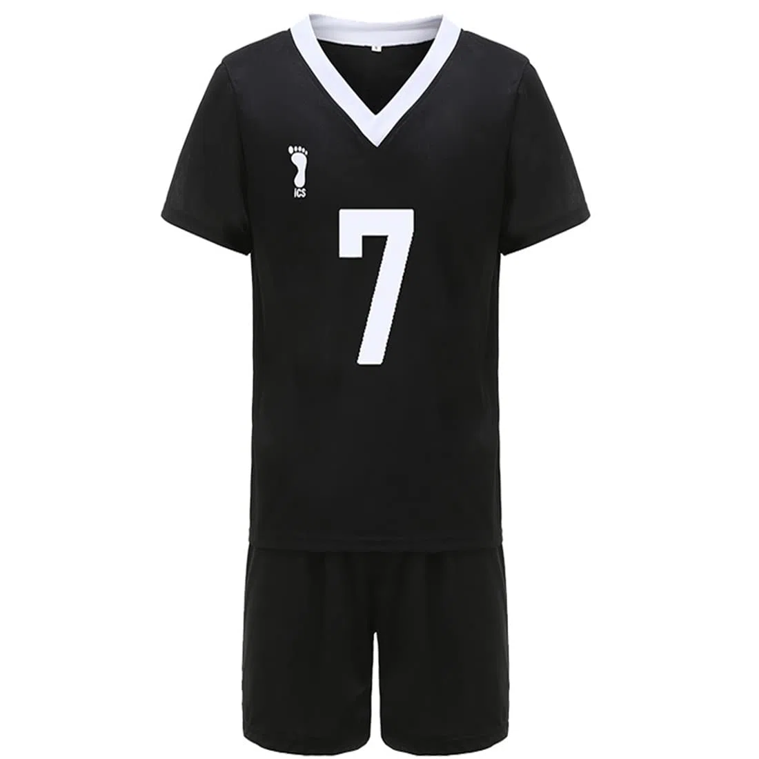 Inarizaki High School Cosplay Volleyball Jersey Shirt Shorts Kostüm Uniform, Nr. 7 Miya Atsumu, XL
