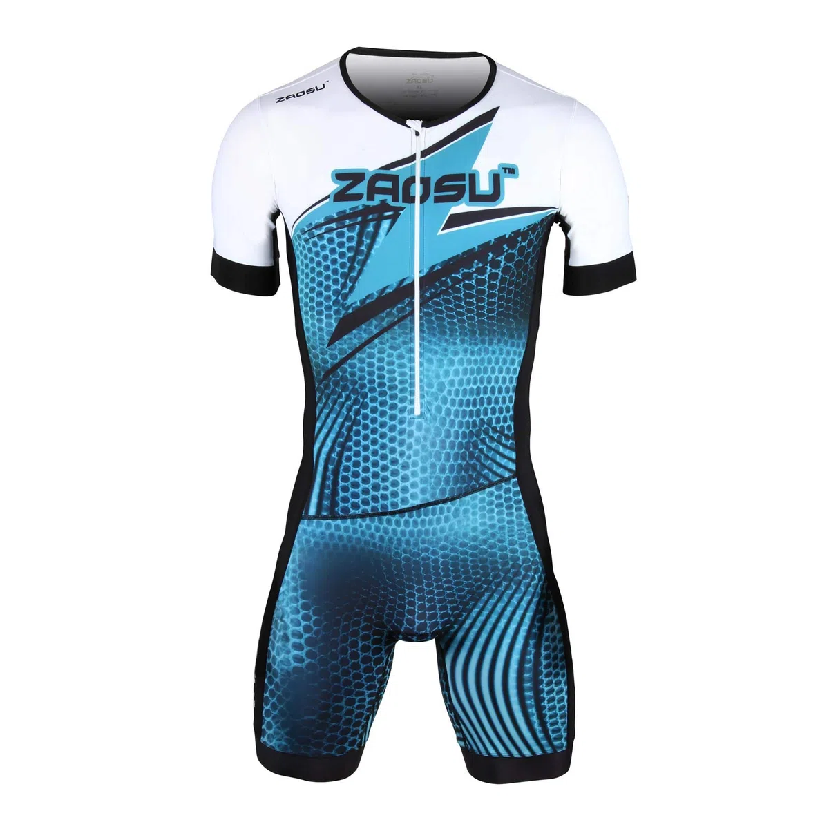 ZAOSU Racing Herren Aerosuit - Trisuit Einteiler | Triathlonanzug mit Arm