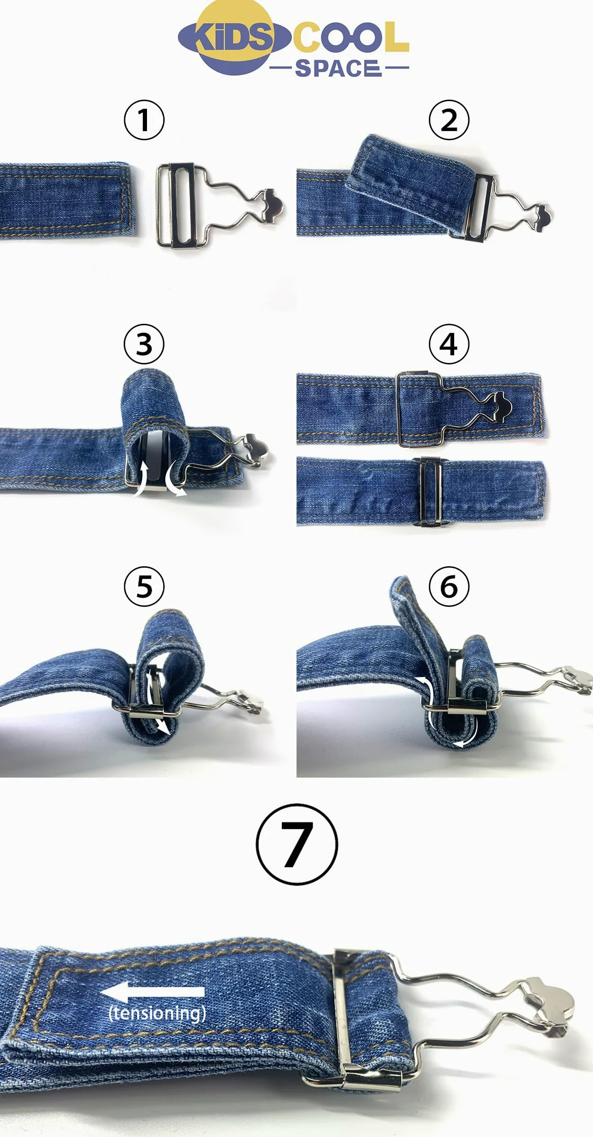 KIDSCOOL SPACE Jeans-Overalls für Mädchen, kleine große Kinder, weites Bein, elastische Innen-Jeans-Latzhose, ausgestellte Hose