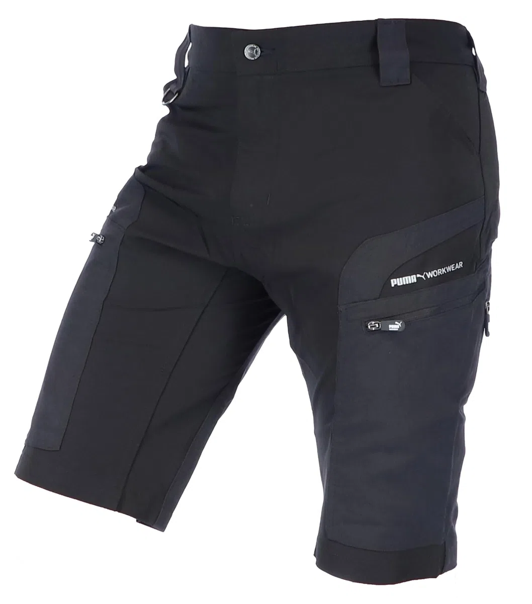 PUMA Workwear Pro-One Shorts Herren - Wanderhose kurz für Männer - Verstärktes Nylon für Langlebigkeit - Trekkinghose mit 4-Wege Stretch - Mit D-Ring am Bund - Outdoor Hosen